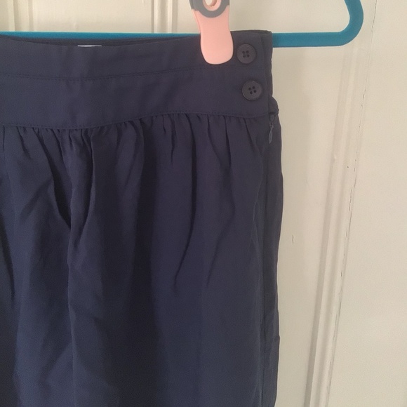 Amour Vert x Amadi Flared A-Line Skirt Navy Blue Women's Size XS, New - Picture 7 of 8